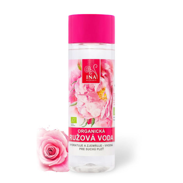 inaessentials organicka ruzova voda pre suchu citlivu plet damasska ruza prirodno