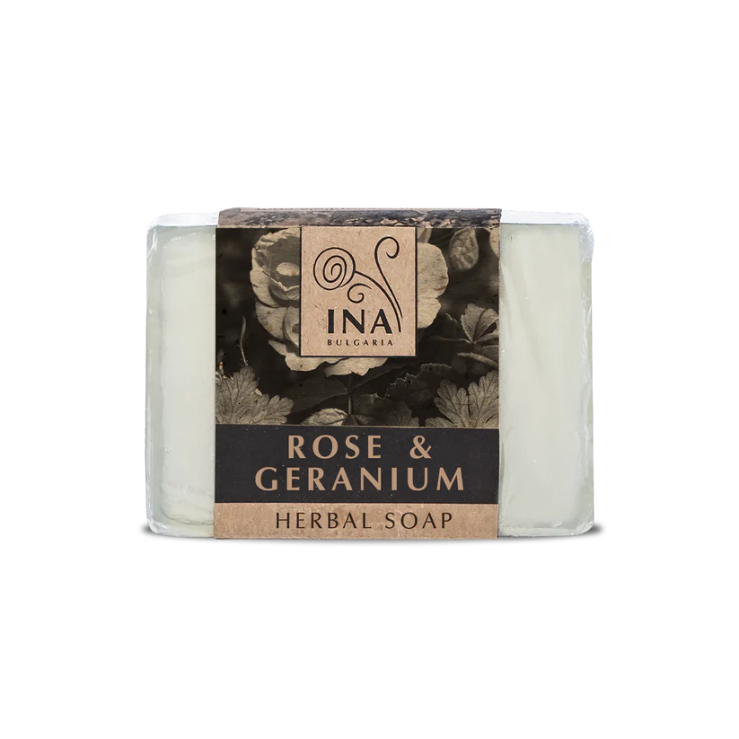 inaessentials prirodne mydlo ruza geranium
